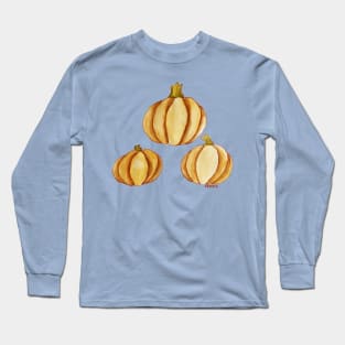 Watercolor Pumpkins Long Sleeve T-Shirt